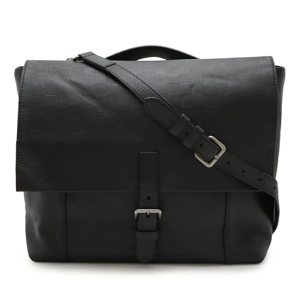 LOUIS VUITTON Damier Infini Loft Shoulder Bag Business Briefcase Onyx Black
